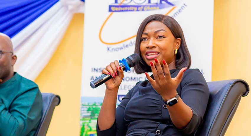 Priscilla Hazel, CEO of Nsano, a multinational fintech powerhouse, is one of six panelists who enriched the event with their insights and experiences.