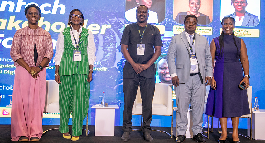 Prof. Quartey with co-panellists after the session.