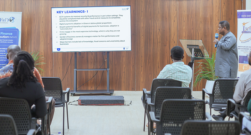 Prof. Quartey highlights key learnings and policy relevance of the research.