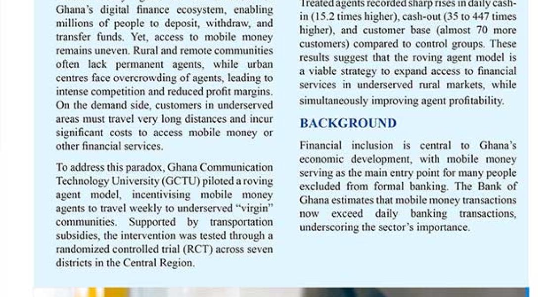 Bridging the Rural Finance Gap: Lessons from Ghana’s Roving Mobile Money Agents
