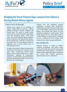 Bridging the Rural Finance Gap: Lessons from Ghana’s Roving Mobile Money Agents